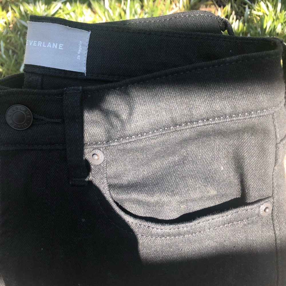 Everlane High Waist Black Denim - NWOT